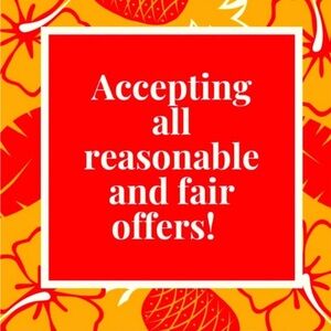 I am looking to clear old inventory.  I will accept all reasonable offers !!!!